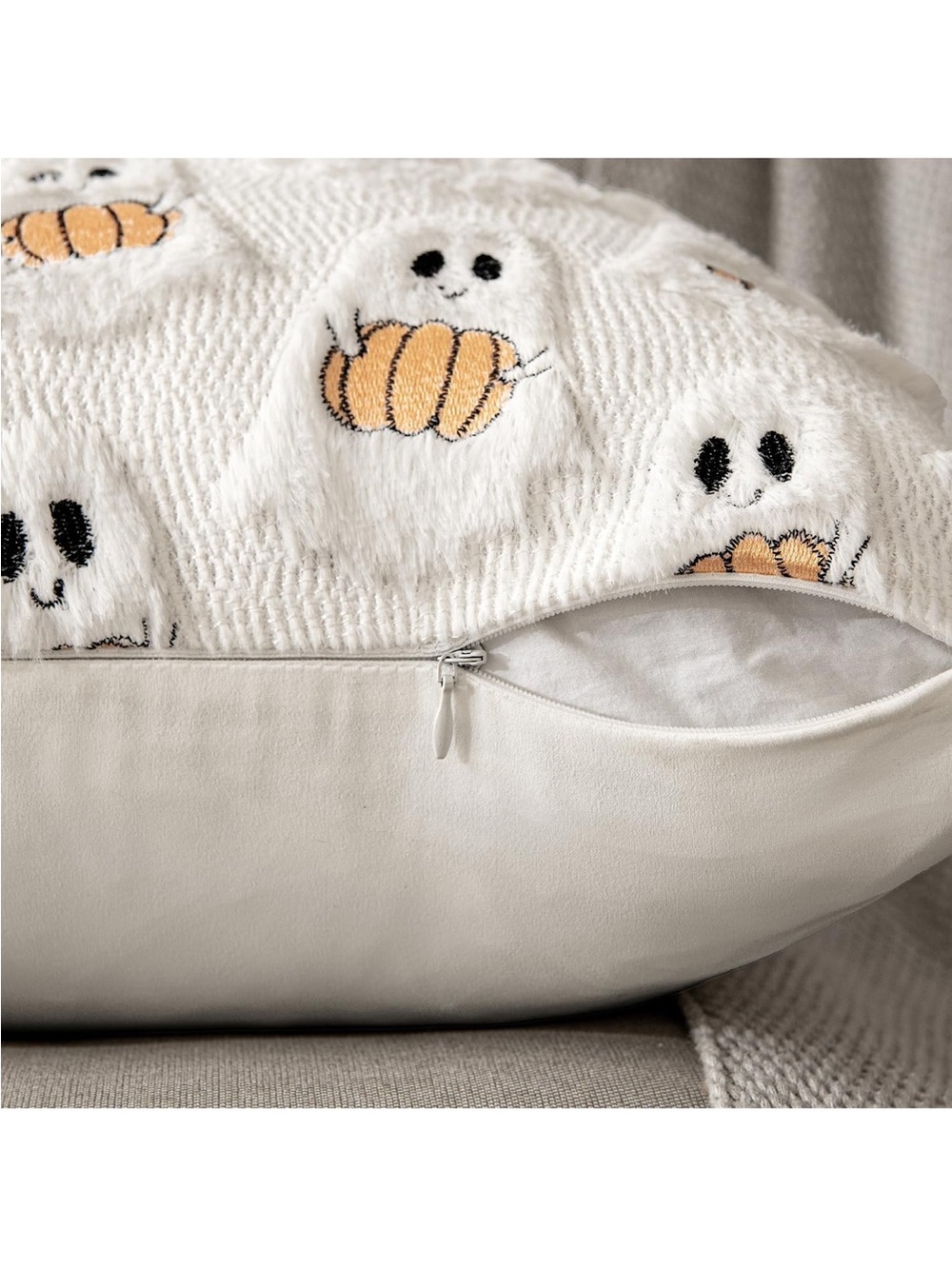 Festive Fall Decorative Throw Pillow Covers - Set of 2 - Picture 3 of 5